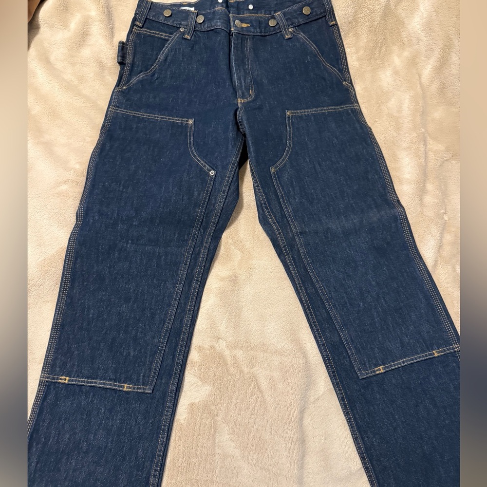 Carhartt Men's Dark Blue Straight Jeans